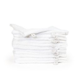 Organic 100% cotton Washcloth 16x21 cm, White
