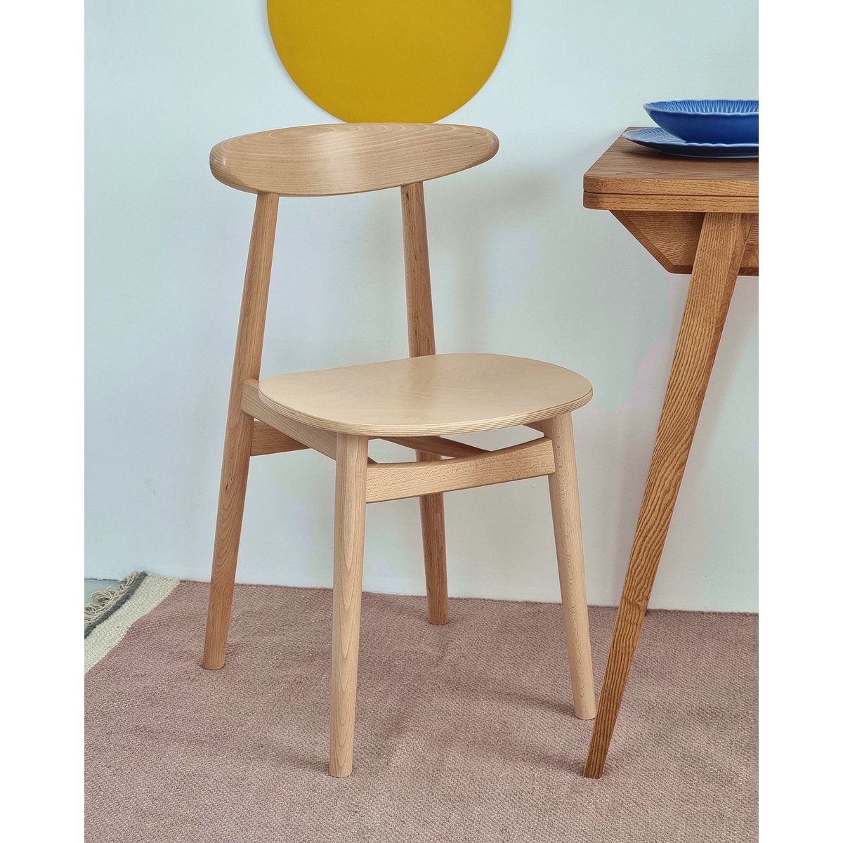 Sedia da pranzo in legno Biju Beechwood