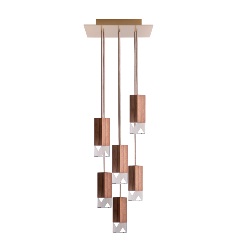Lampe/én træ 6-lys lysekrone