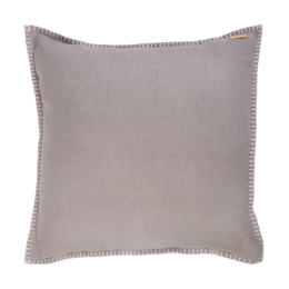 Cushion cover with stitch - Nature - 50cm x 50cm - linen