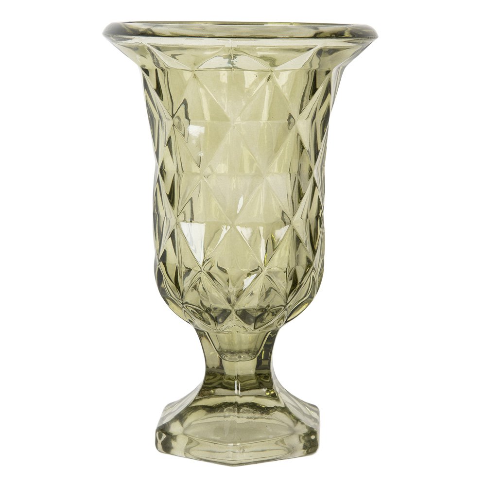 Vase Ø 12x18 cm grüner Glas