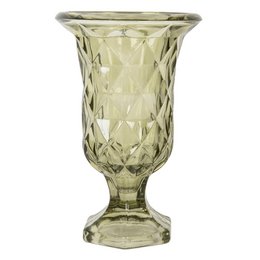 Vase Ø 12x18 cm grüner Glas