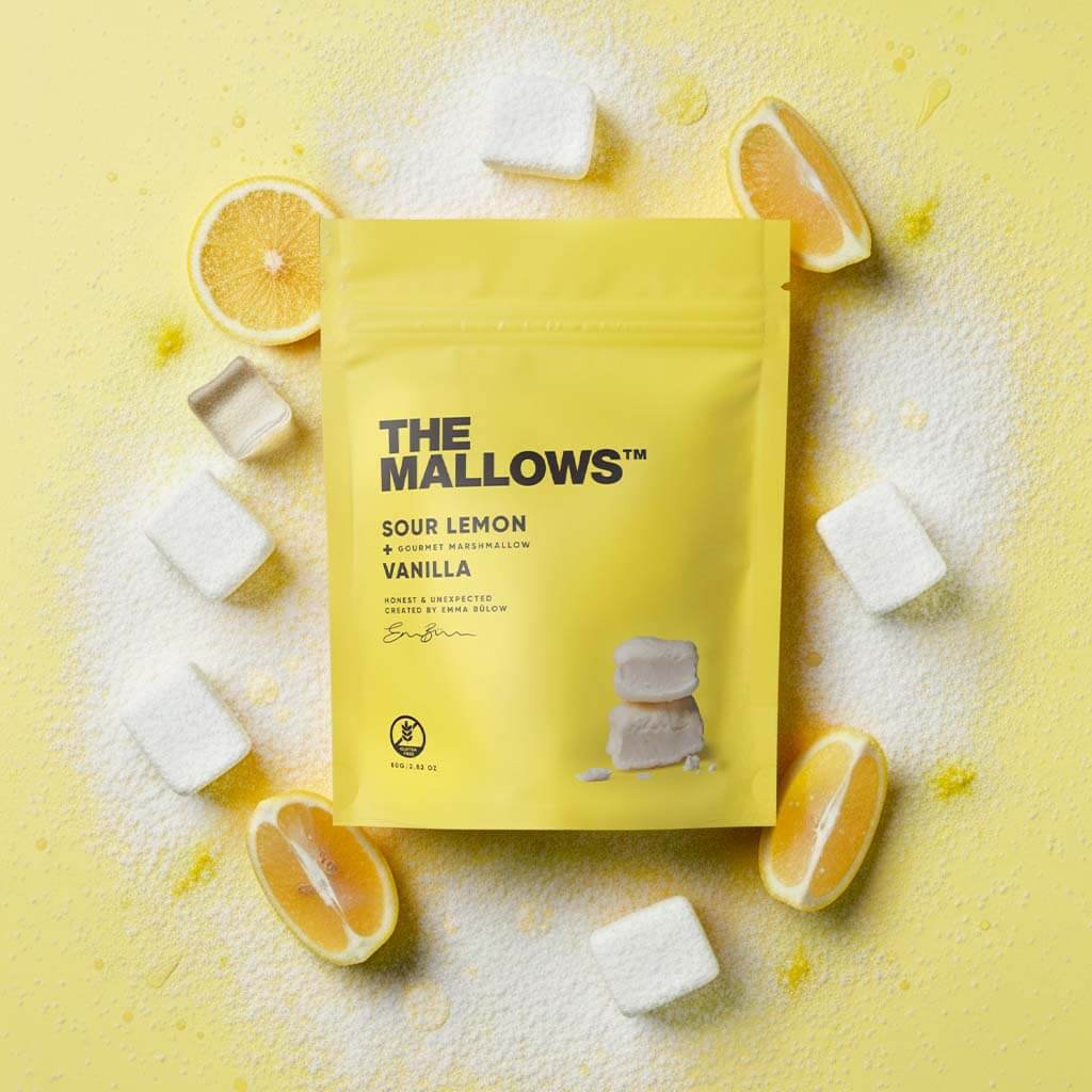 Sour Lemon - Madagascar Bourbon Vanilla Marshmallows + Sour Lemon - 80G