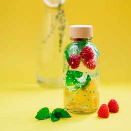 FLYVENDE CIRKLER 0,4 l glasflaske