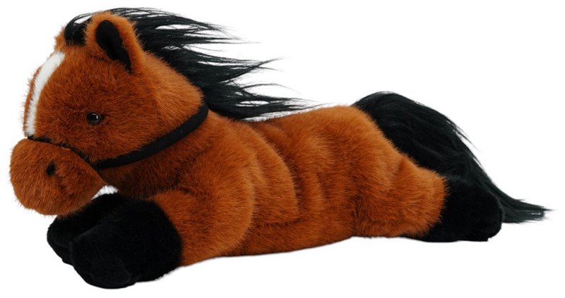 Peluche One Love - Caballo Carly Blanco y Negro