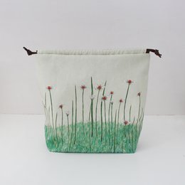 Bonnie the Bumblebee | Project Bag | Drawstring Bag