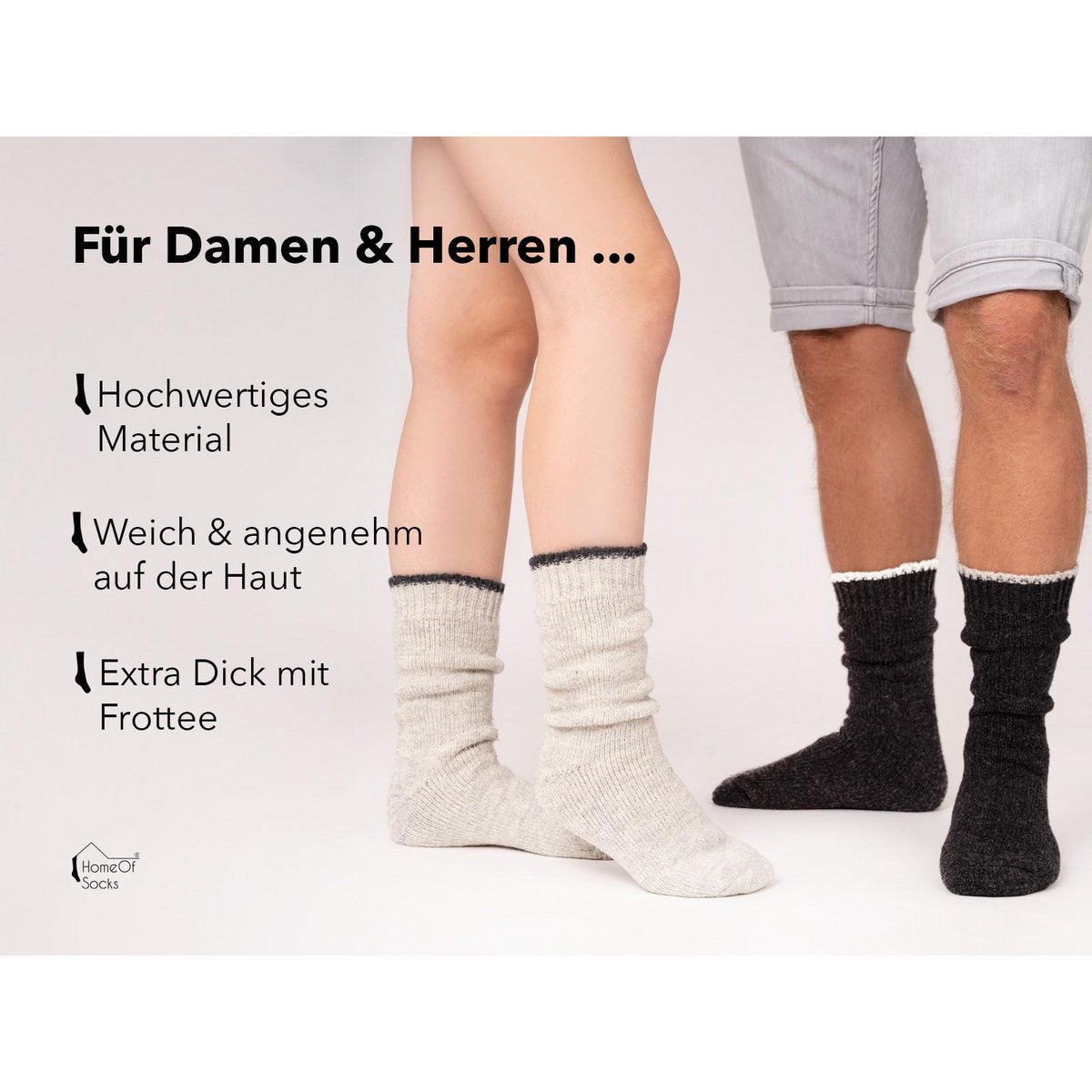 Et par 80% uldsokker Inu ekstra varm med Terry Winter