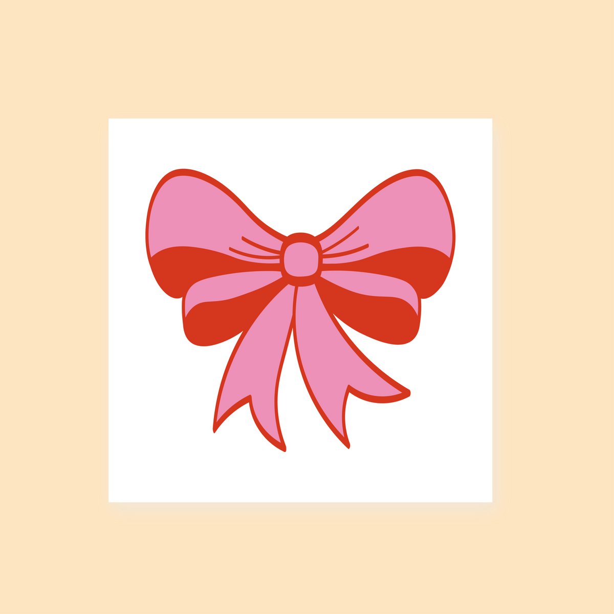 Temporary Tattoo Fancy Bow