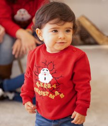 Baby Merry Christmas Embroidered Sweatshirt
