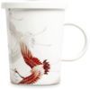 Edo Teamug set, Crane White, porc.filter, giftbox