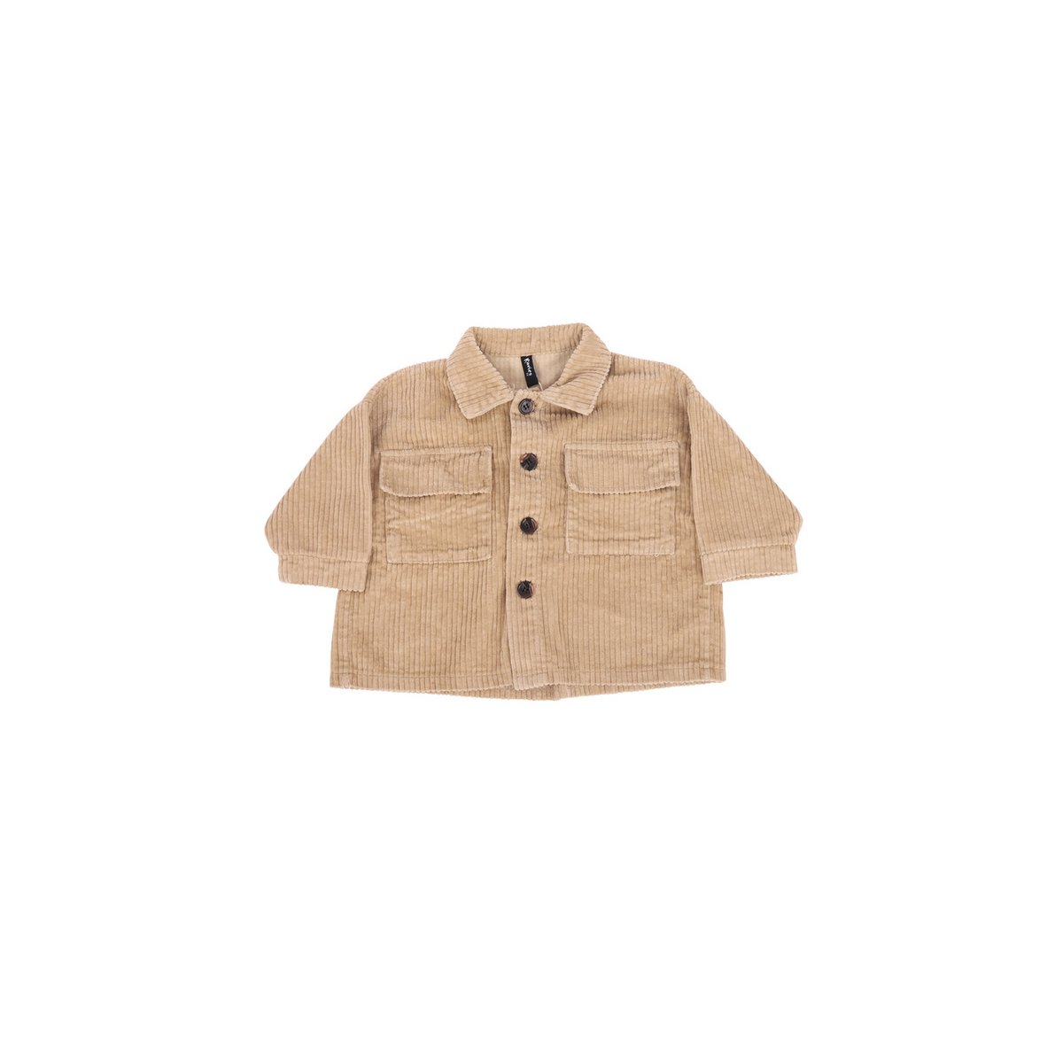Übergroße Cordjacke - Beige