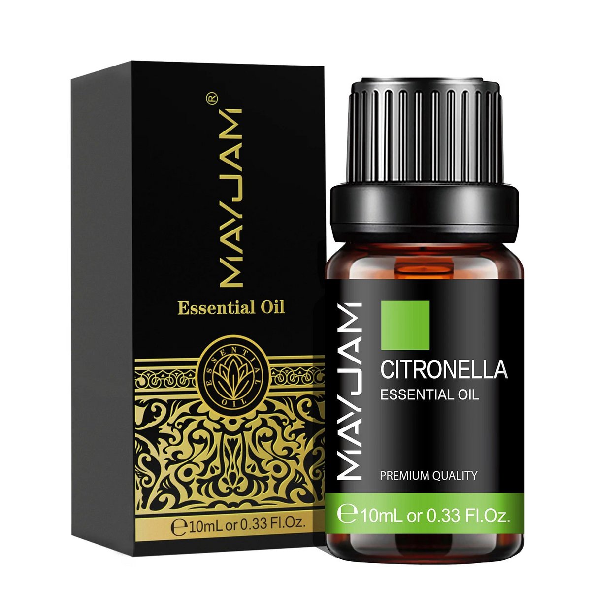 MAYJAM 10ML Lavender Lemongrass Jasmine Vanilla Eucalyptus Rose Lemon Essential Oil For Humidifier Diffuser Candle Making