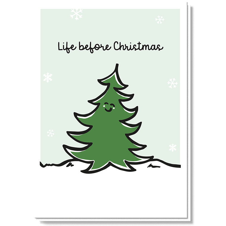 Humor kerstkaart | Christmas life