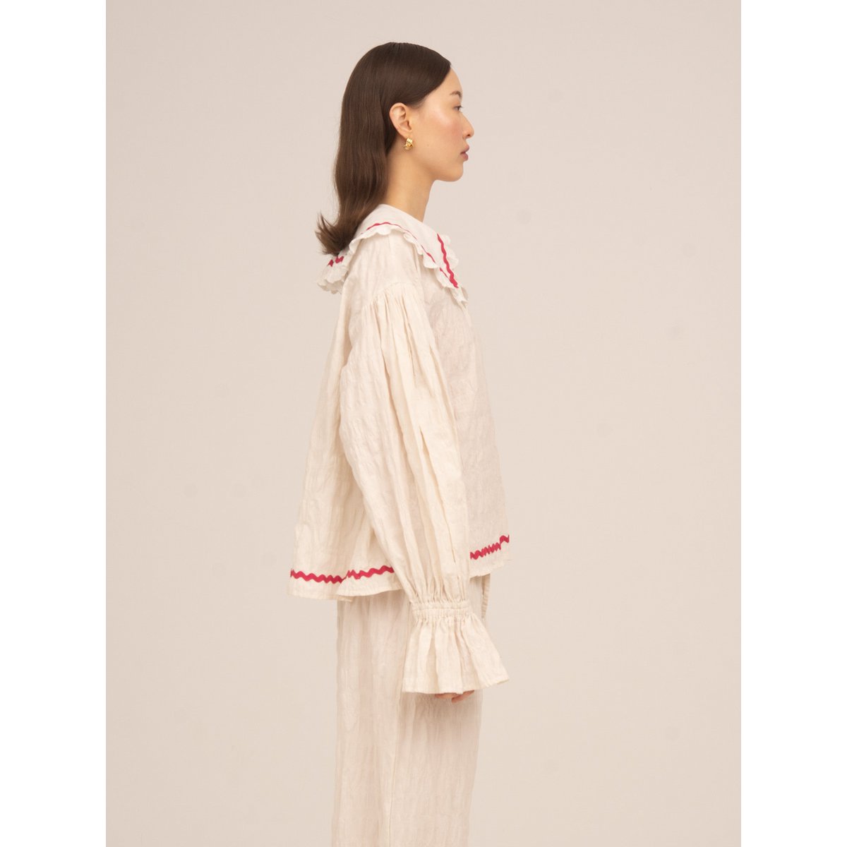 Offduty Cream Pyjama Blouse