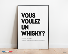 Plakat Vil du have en whisky?