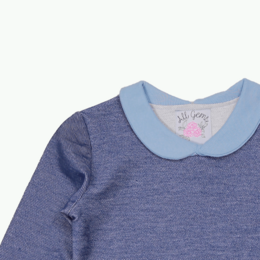 Mädchen Pullover Peter Pan Kragen | Lilie