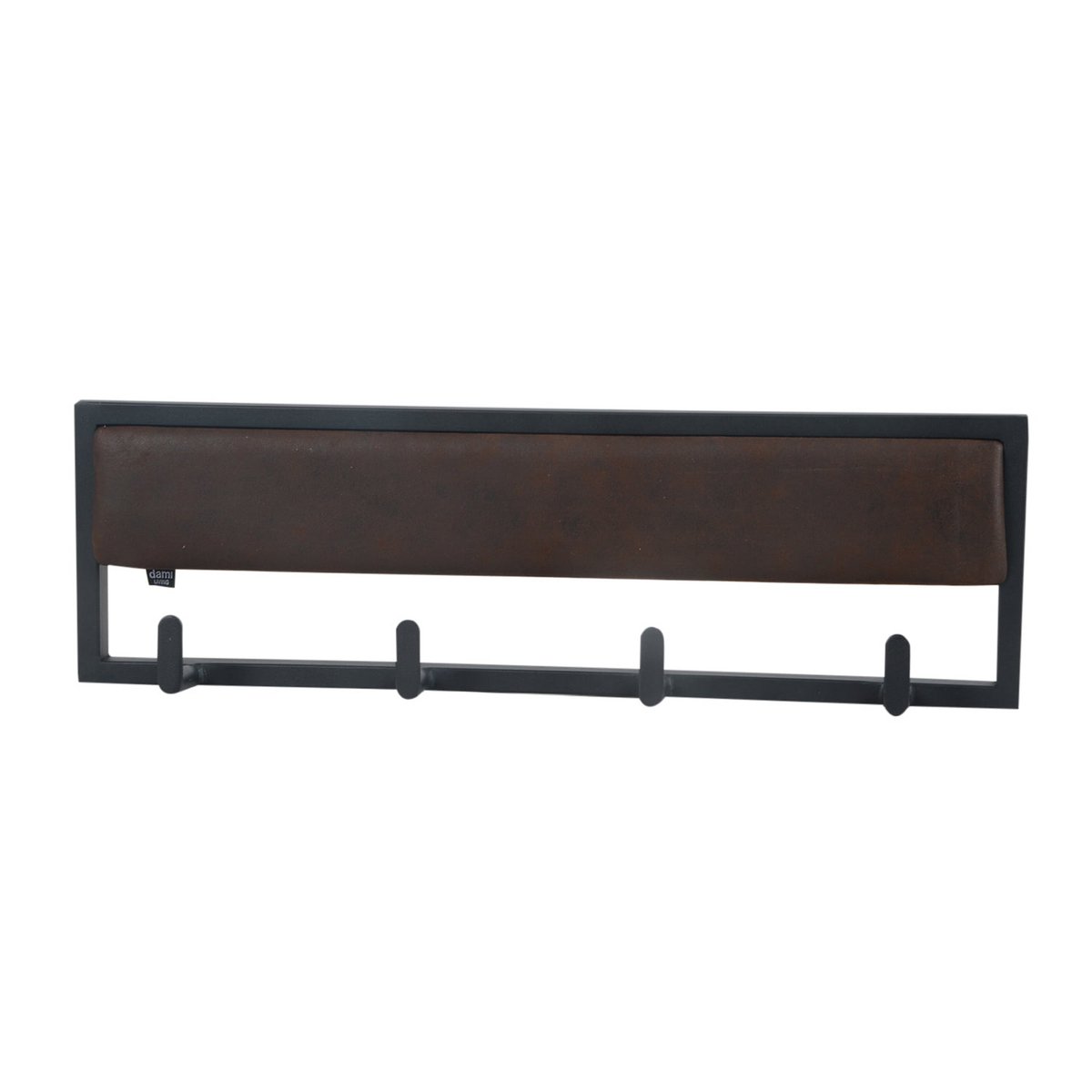 Vægfrakke beklædt metal med fløjl eller læderlook - Bourgogne, 80 cm