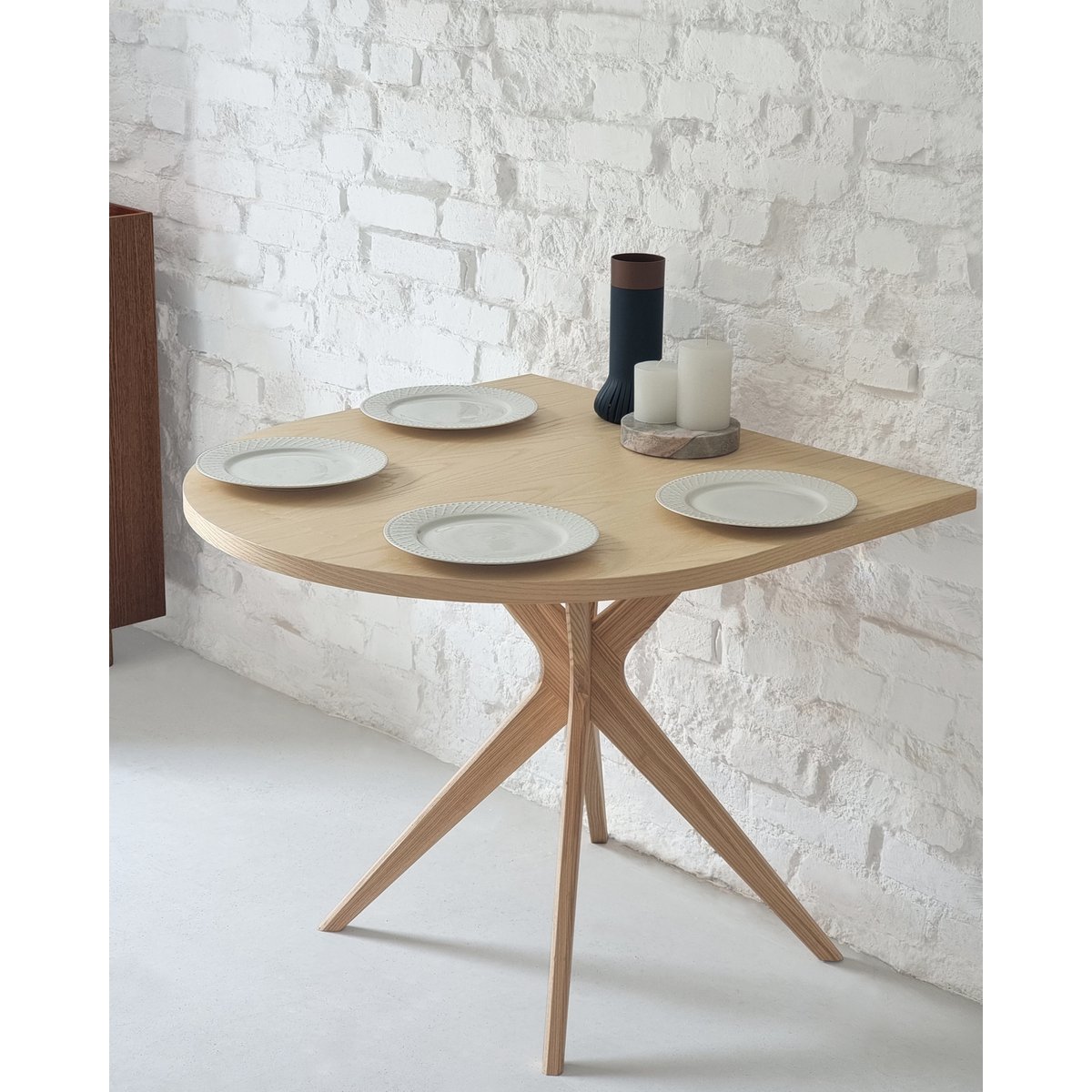 Halve racebaan eettafel voor 4 JUBI