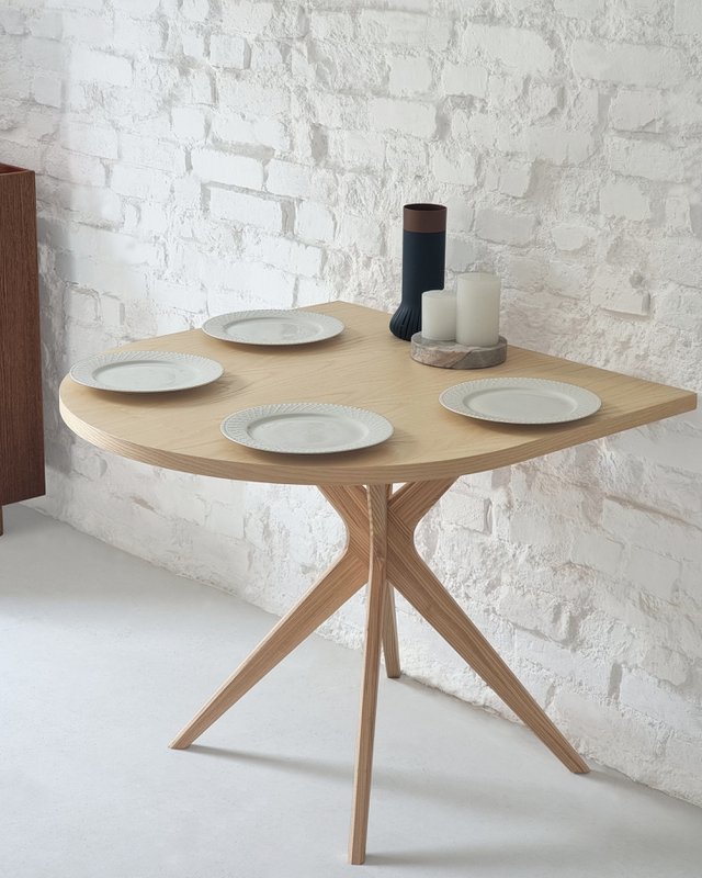 Halve racebaan eettafel voor 4 JUBI