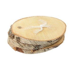 Birch disk oval large set of 3
