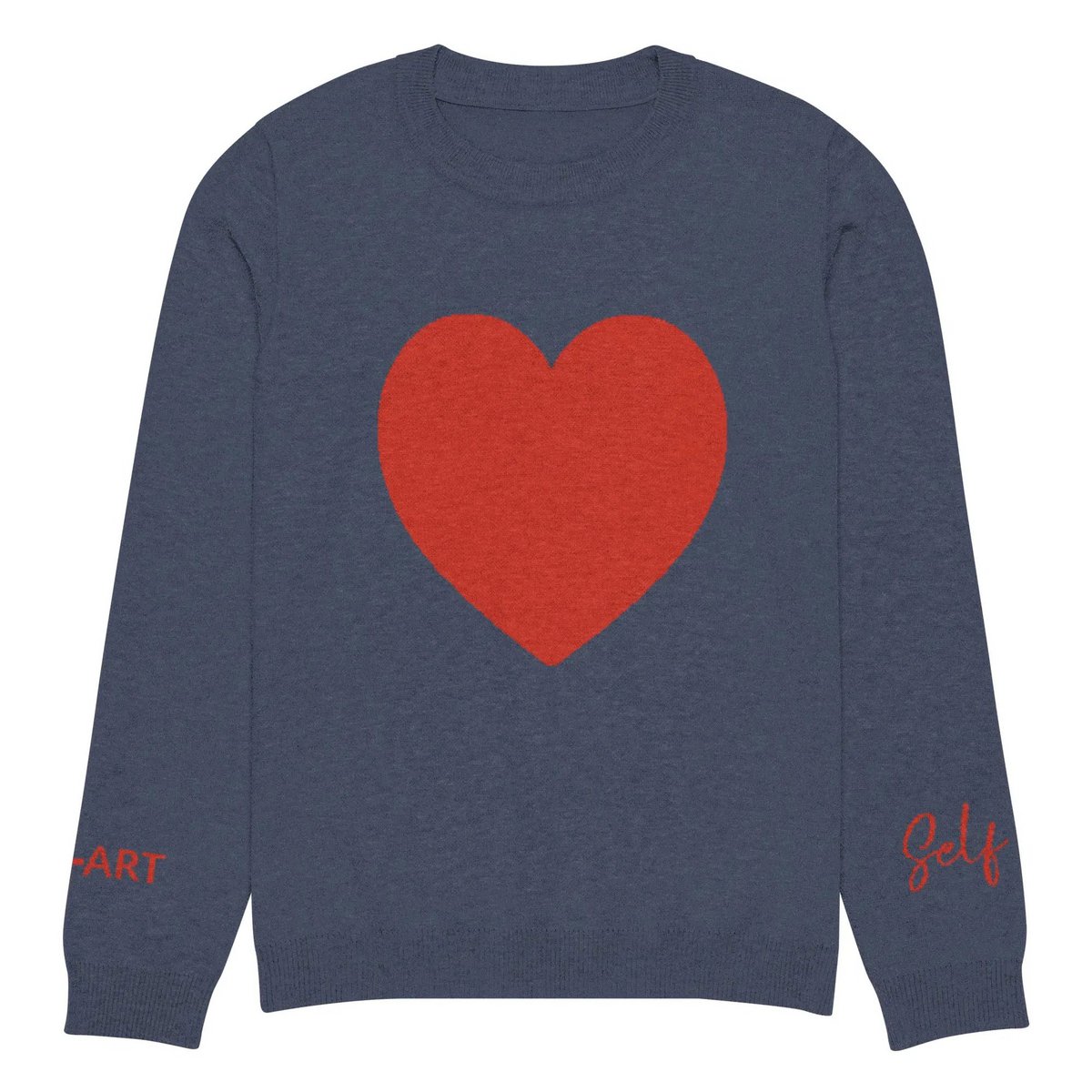 Heart - Pull col rond tricoté MARINE