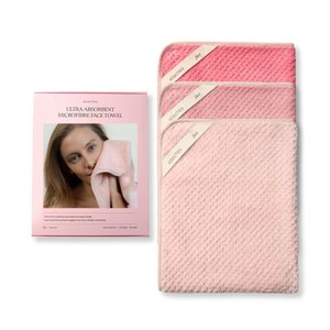 Extra absorbent microfiber face towel