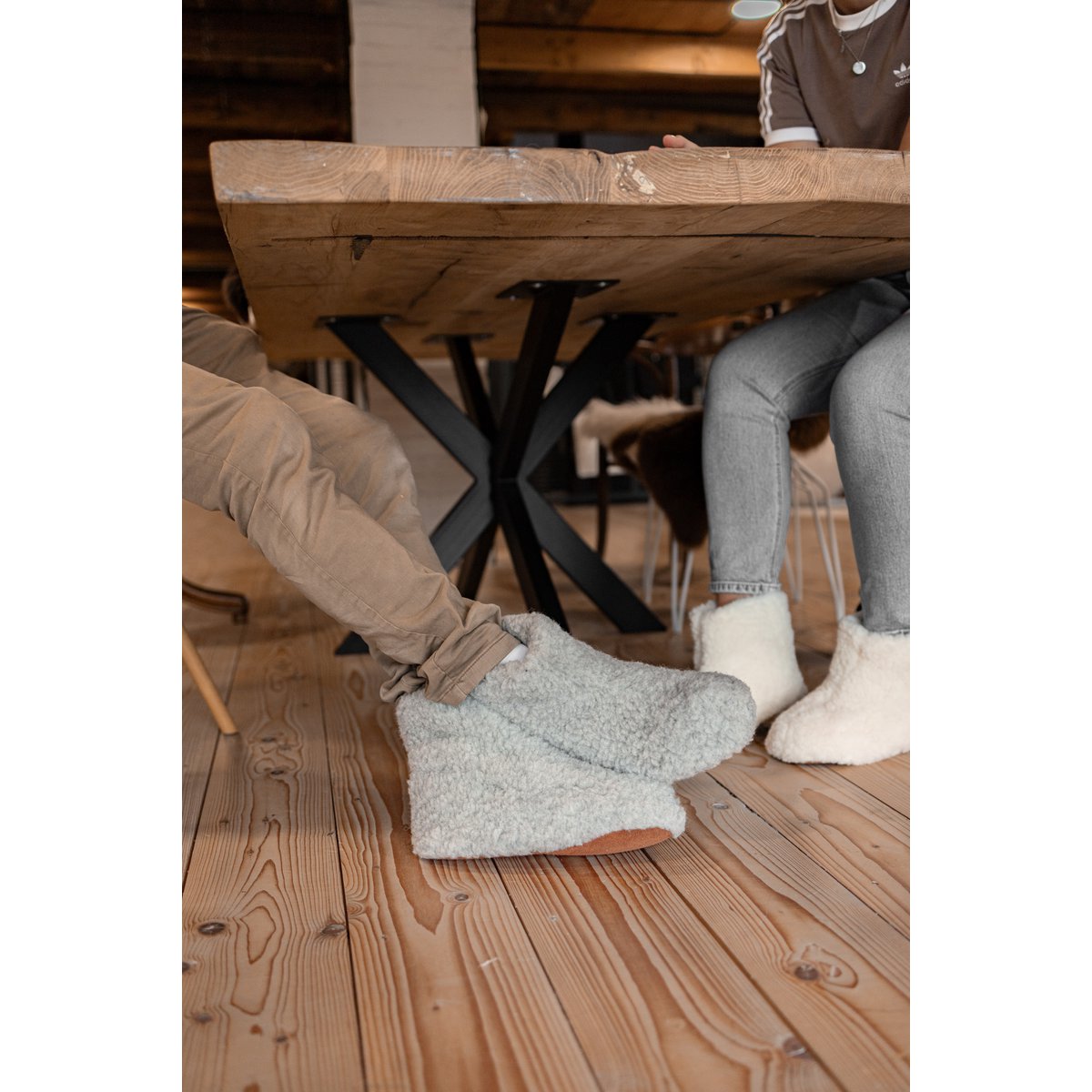 Wollschuhe Sami - Grau - 6 Größen