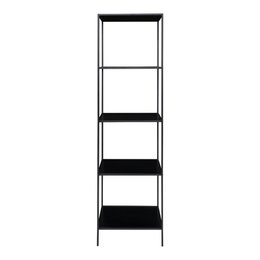 Scaffale Vita - nero, acciaio, 51x36x170 cm