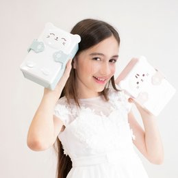 Bento snack box for children - Pink Cat