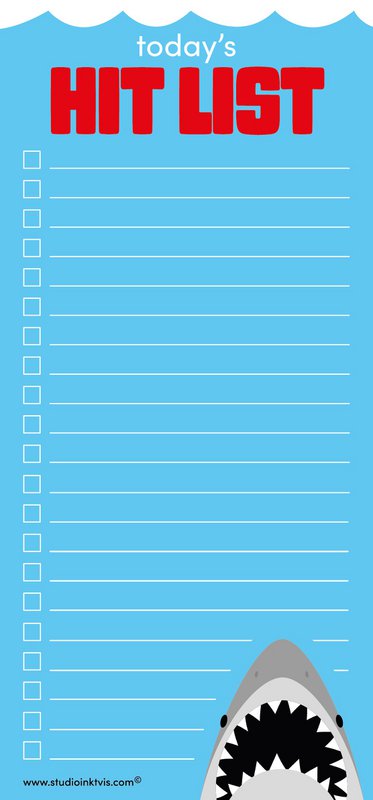 Zu tun Block 10×21 cm Hitliste Hai
