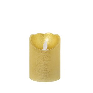 GOLDWACHS-LED-KERZE, MIT SCHALTER °7,5X10CM, BATTERIEN: 2XAA NICHT INKL. LL29437