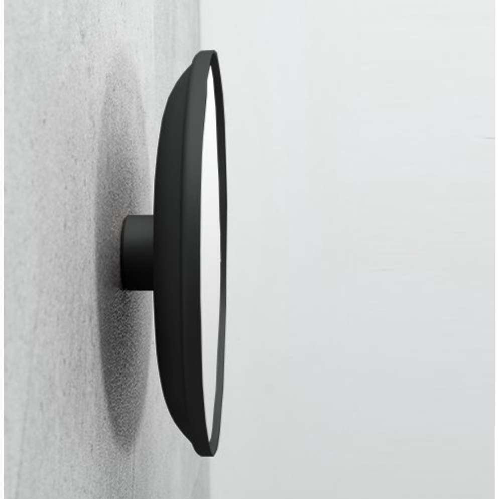Lighting mirror with wall mounting for gluing (magnetic holder)