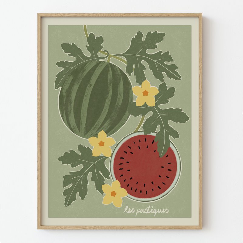 „Wassermelonen“ Kunstdruck