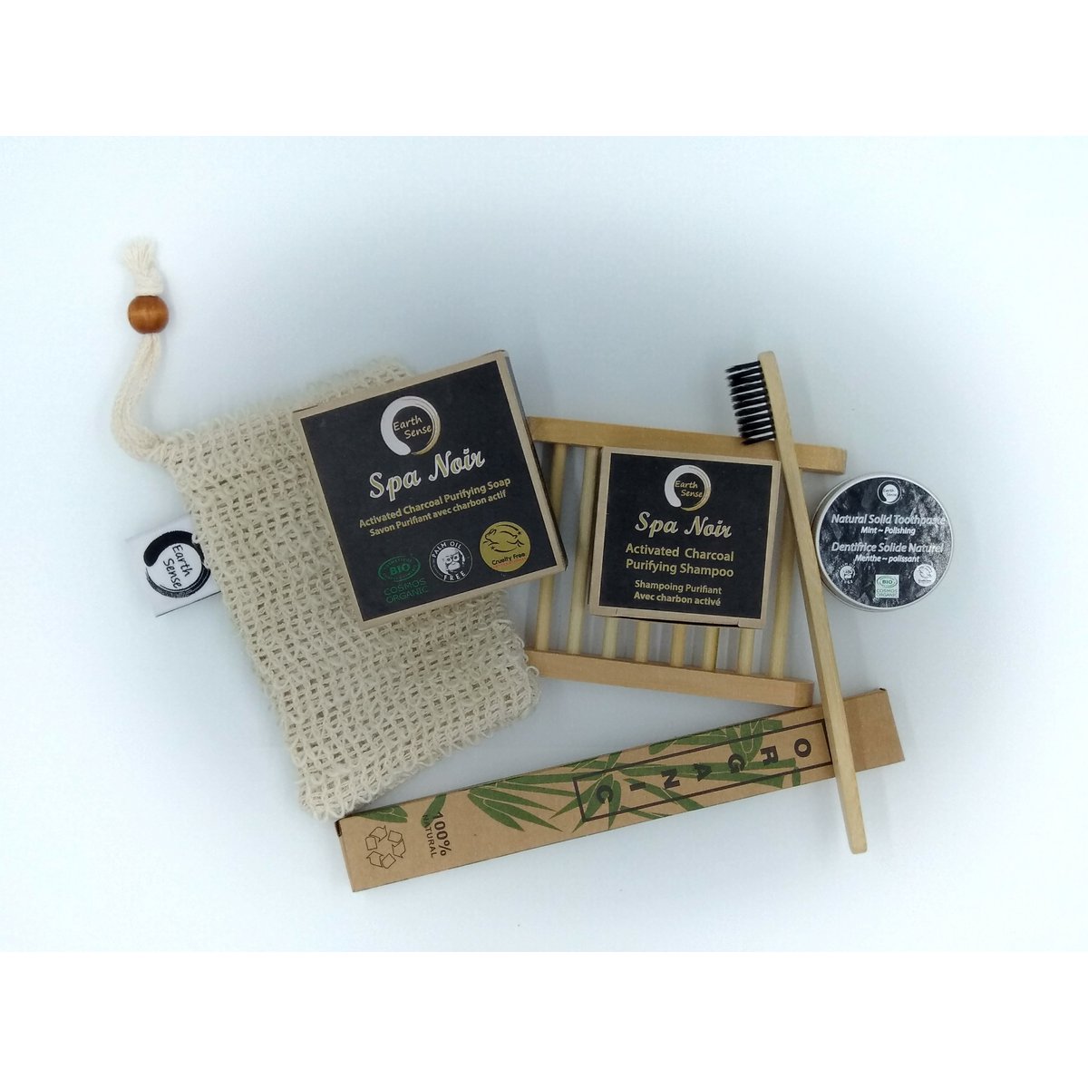 Organic Certified Spa Noir - Solid Soap met geactiveerde houtskool - 90G