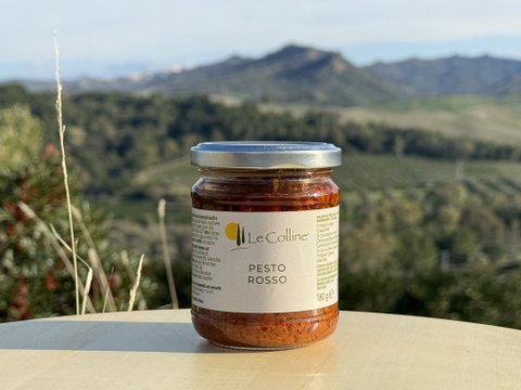 Rotes Pesto mit Basilikum und getrockneten Tomaten | 180 g