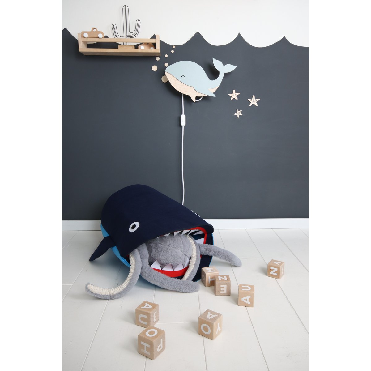 Storage Basket Children's Room - Shark