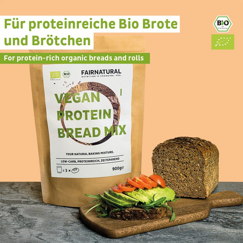 Preparato per pane proteico vegano biologico
