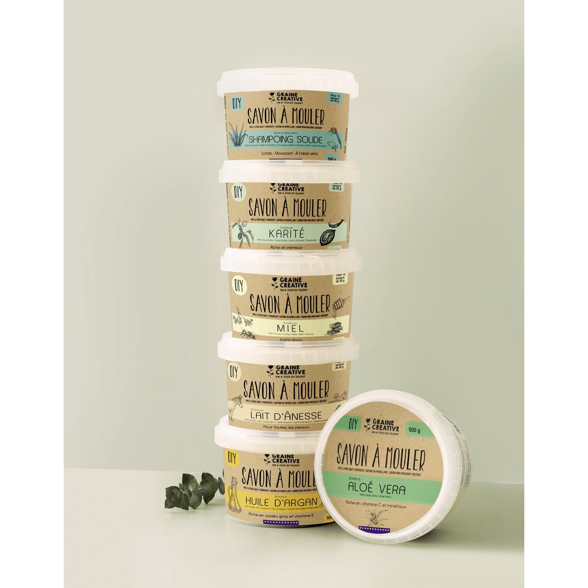 DIY - BASIS VOOR HET MAKEN VAN VASTE ZEEP - HONING - POT 500GR