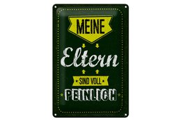 Blikskilt, der siger 20x30 cm Mine forældre er helt flov dekorativt skilt