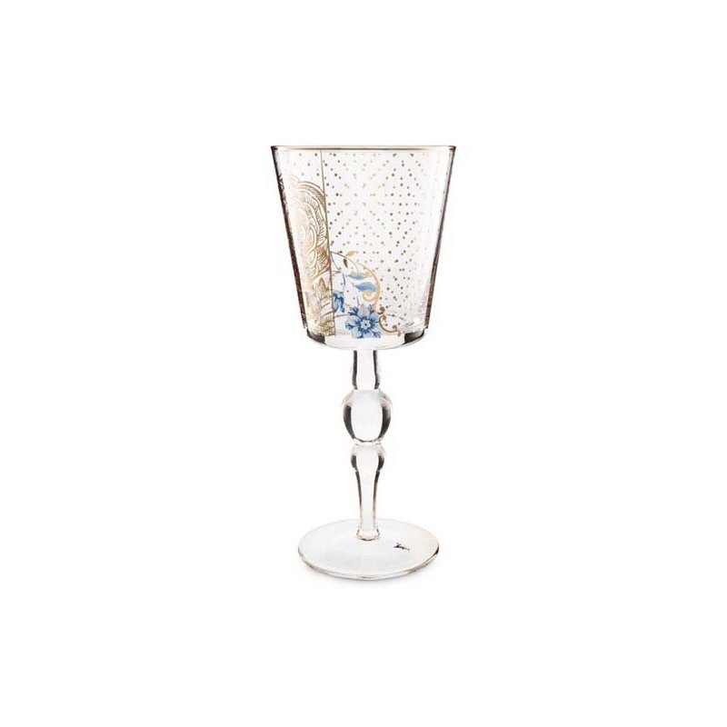 Wine Glass o/f Royal Golden Flower 360ml