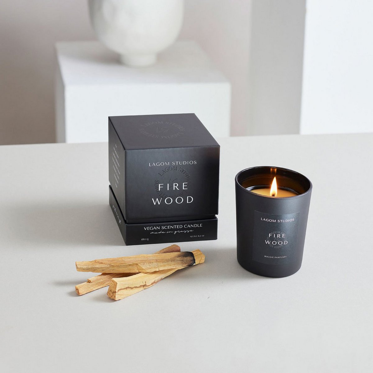 Vela perfumada de invierno Fuego Leña