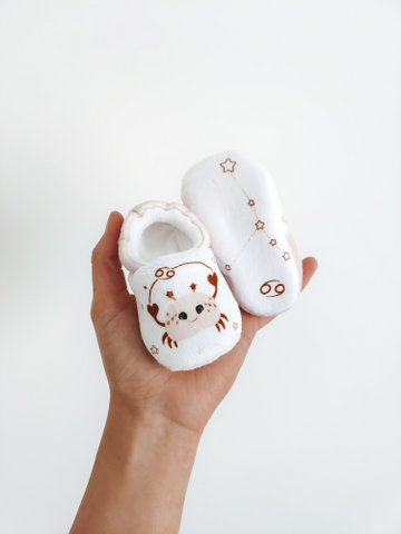 Babyhausschuhe - Baby Astro - Krebs