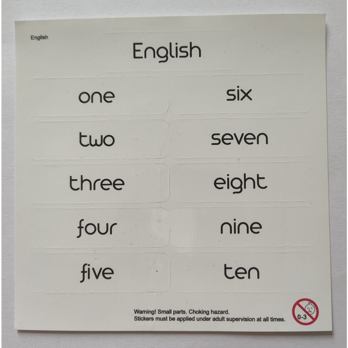 Language stickers