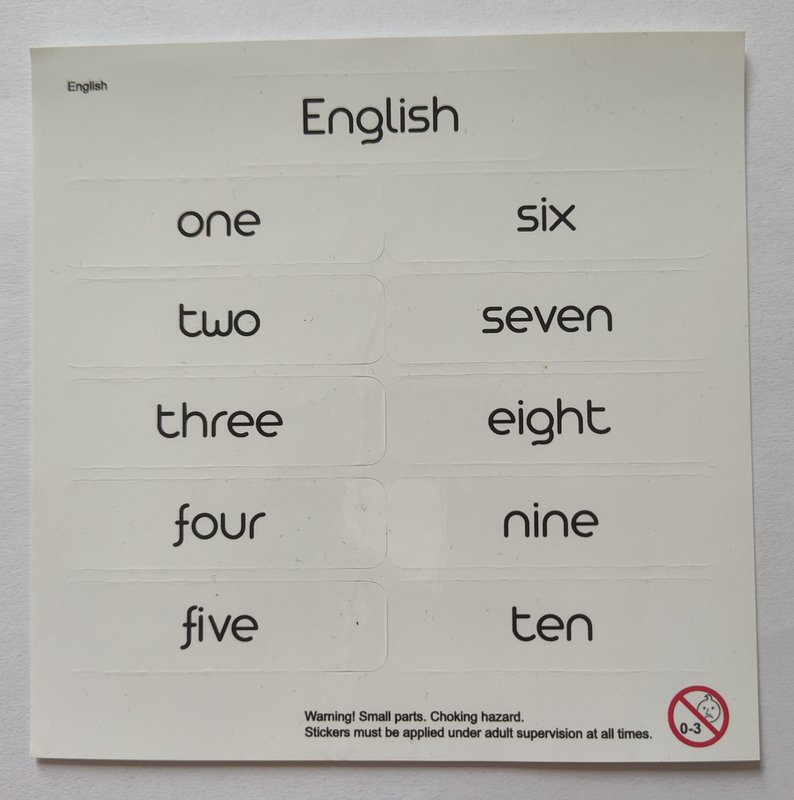 Language stickers