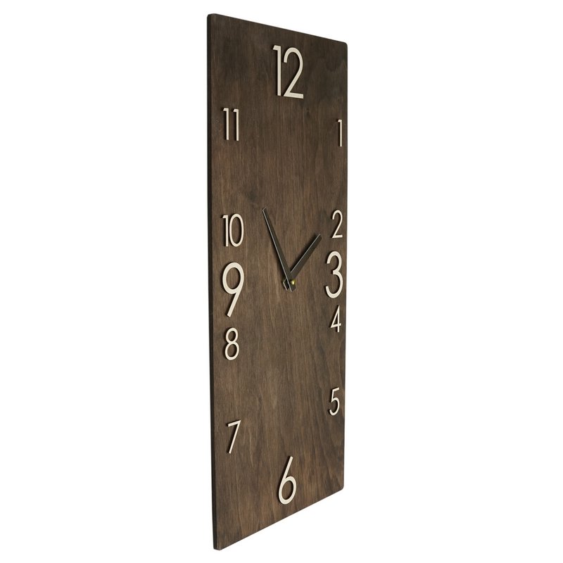 Grote houten wandklok verticale rechthoek moderne boerderij