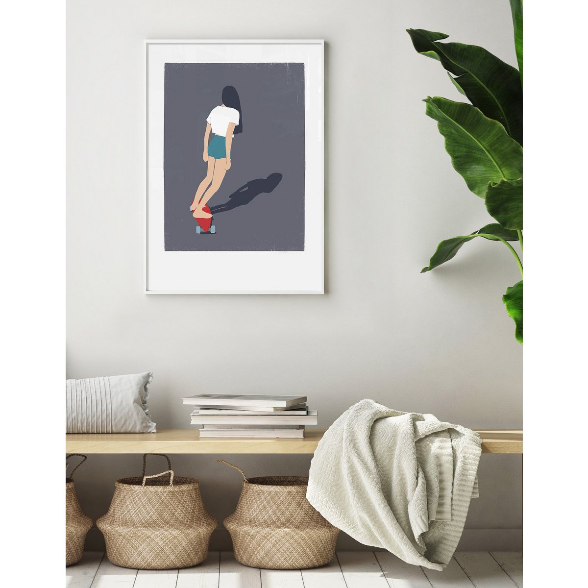 Fille de planche à roulettes II