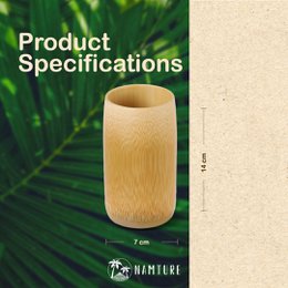 Natürlicher Bambusbecher • Plastikfrei • Nachhaltig