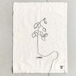 stitched art 'lunaria' judaspenning