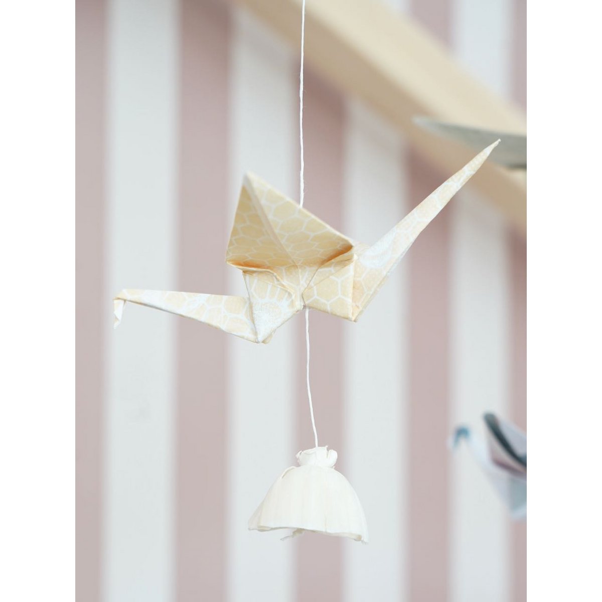 “Pastel colors” Origami Nursery Mobile
