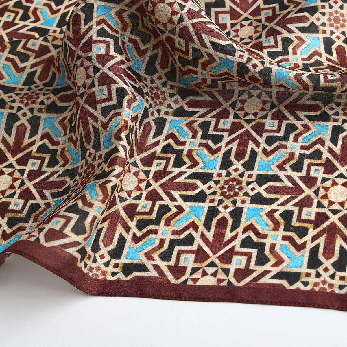 Brown Silk Neckerchief